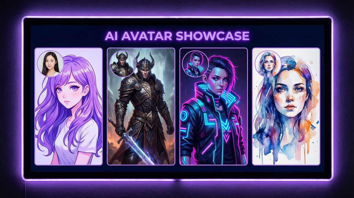 Результат создания AI-аватара в боте Aura Photo AI — пример